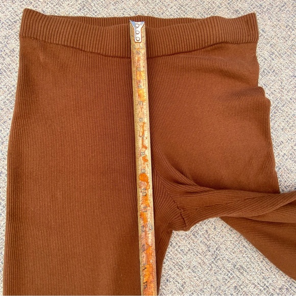 NWOT Rails Jules Ribbed Flare Cotton Silk Blend Pant in Fox size Large - Picture 15 of 16